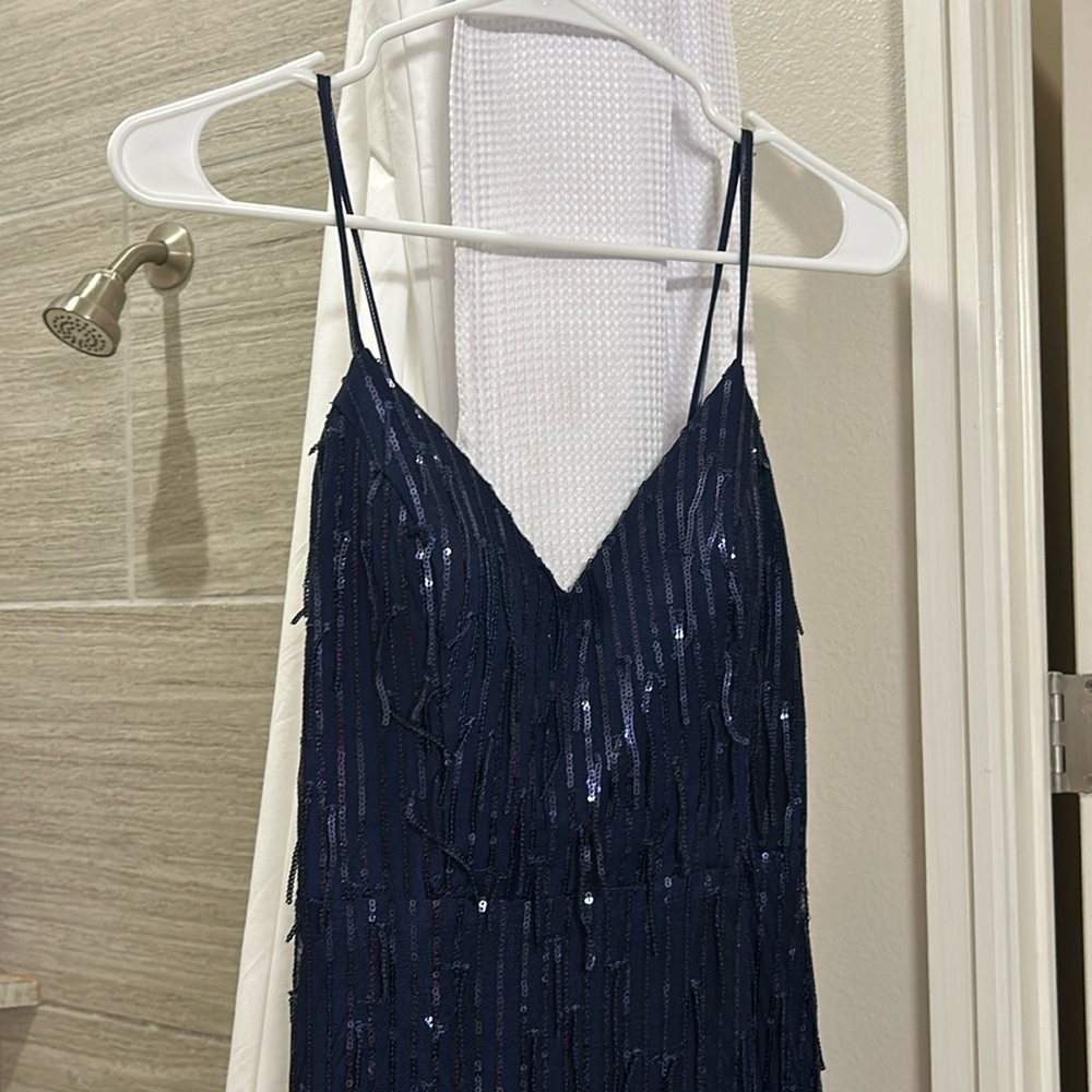 Navy prom dress